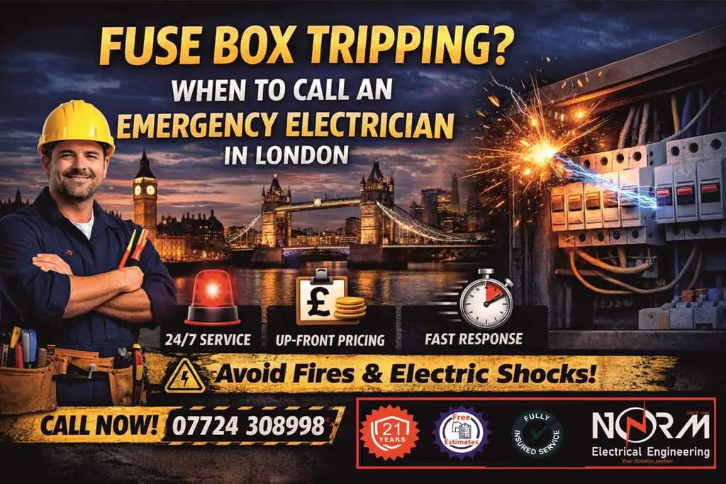 Emergency electrician services in London
