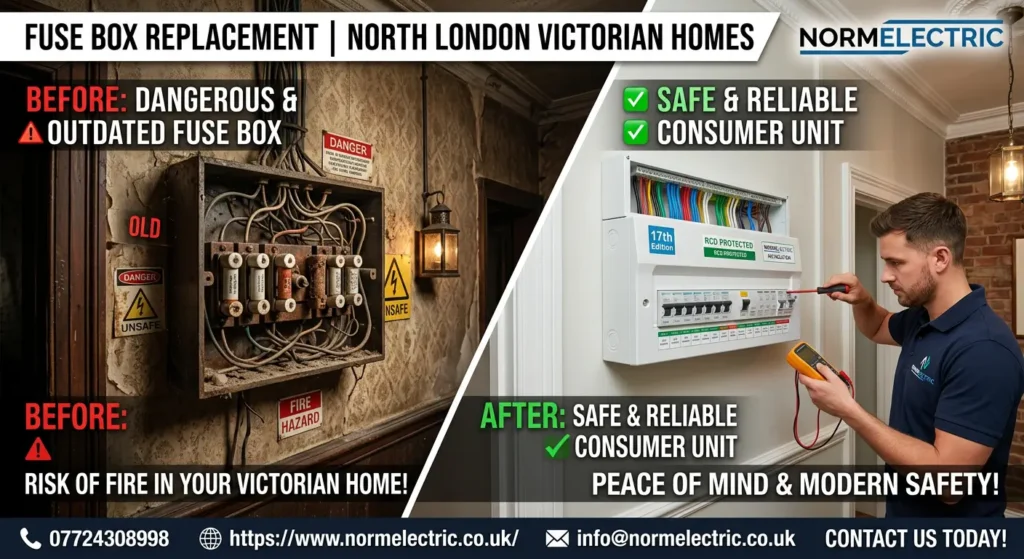 Electrical Panel Upgrade North London modern consumer unit installation in Haringey home