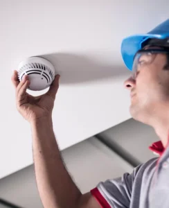 domestic smoke detector installation