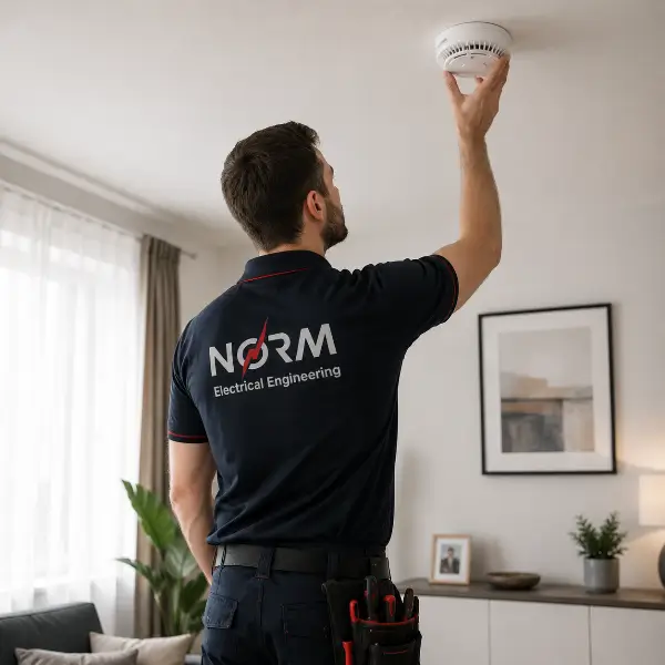 domestic smoke detector installation
