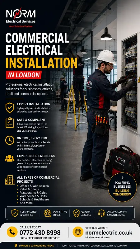 Commercial electrical services in London