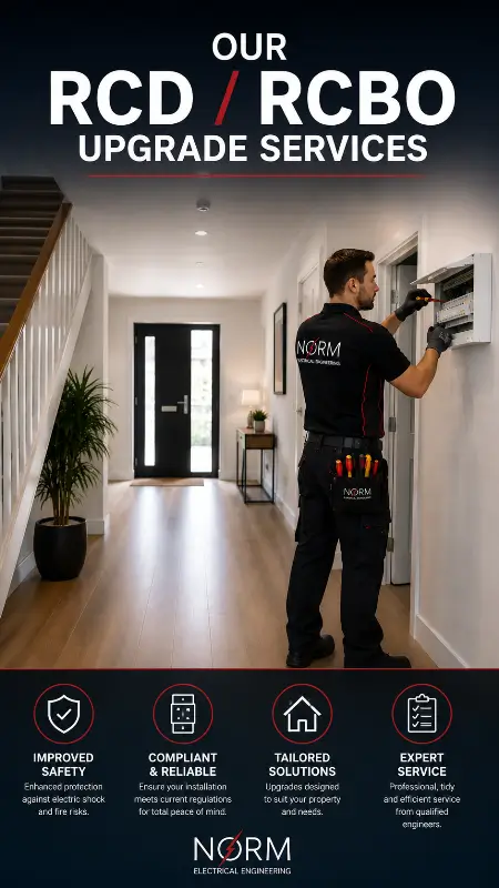 OUR RCD RCBO UPGRADE SERVICES