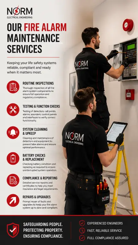 OUR FIRE ALARM MAINTENANCE SERVICES {LONDON}