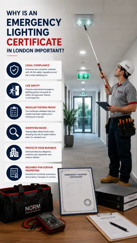 Why is an Emergency Lighting Certificate in London Important?