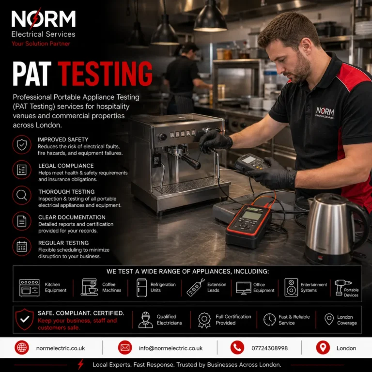 PAT testing for commercial kitchens