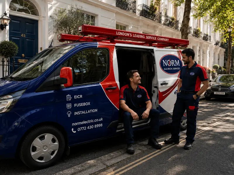 Electrical installation team