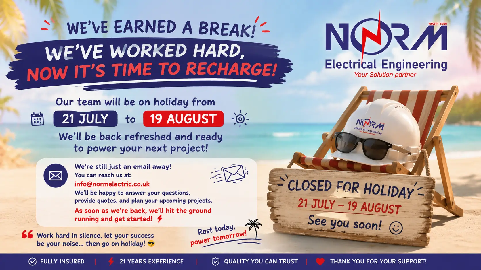 Norm Electric Holiday 2026