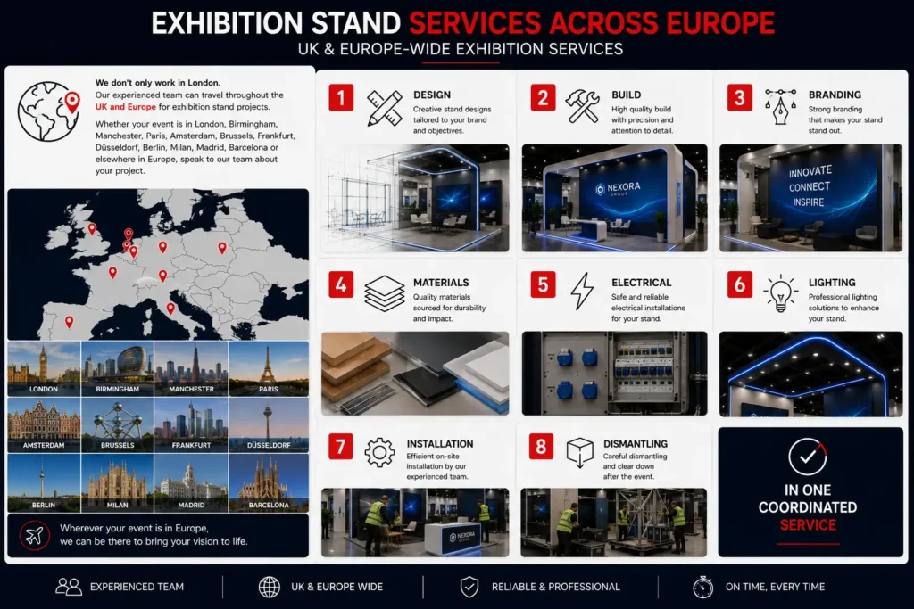 European Exhibition Stand Services Infographic