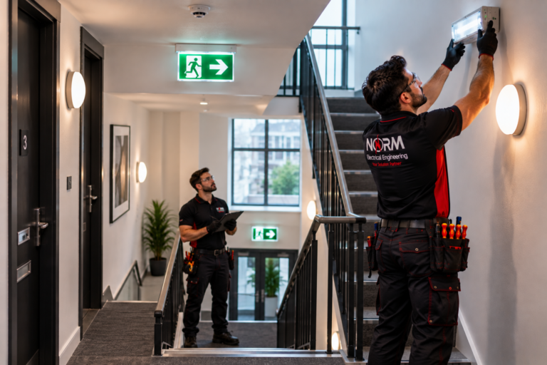 HMO Emergency Lighting installation