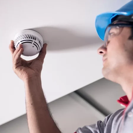 domestic smoke detector installation