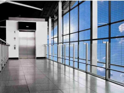 Office building solar glazing